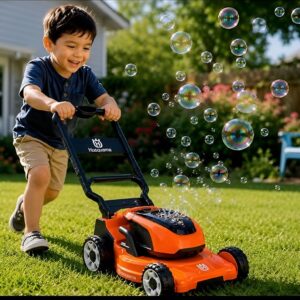 HUSQVARNA Tondeuse à gazon jouet avec bulles de savon