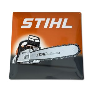 STIHL Blechschild Motorsäge