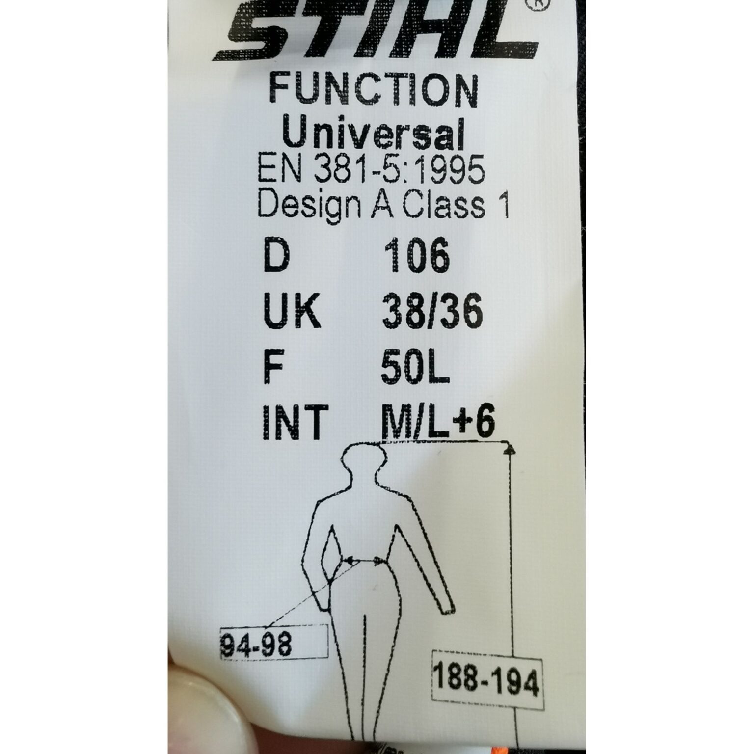Pantalon STIHL Function Universal Gr106