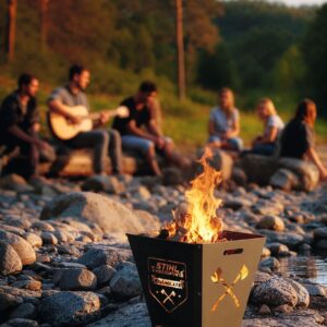 STIHL Feuerkorb mit Grill TIMBERSPORTS