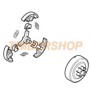 STIHL STIHL Satz Kettenrad 1/4 8Z mit Kupplung für MS 162, MS 172, MS 182, MS 212