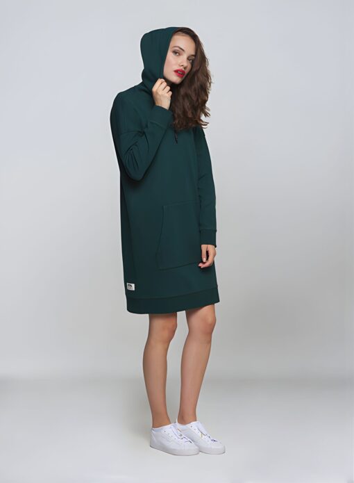 STIHL_Hoodiekleid_gruen