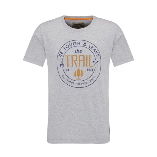 STIHL_Tshirt_be_tough_gris clair