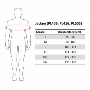 TAPIO Groessentabelle PL416